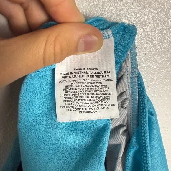 Nike Dri-FIT Womens Running Shorts Teal Black Geometric Print Medium - Picture 9 of 9